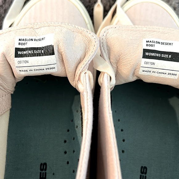 SeaVees Light Pink Velvet Laces, Maslon Desert Boot Size 8 - Picture 5 of 12